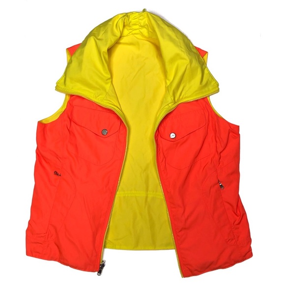 Lauren Ralph Lauren Reversible Neon Zip Up Vest - Picture 1 of 6